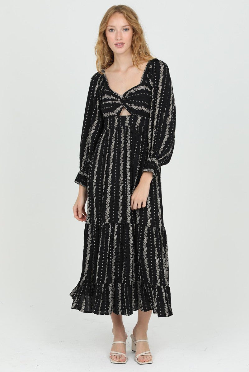 Midnight Petals Maxi Dress - Golden Hour BoutiqueMidi Dresses