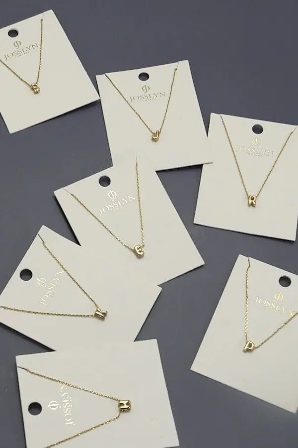 Mini Bubble Letter Necklace - Golden Hour BoutiqueNecklace