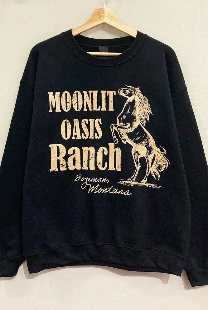 Moonlit Oasis Ranch Sweatshirt - Golden Hour BoutiquePullover
