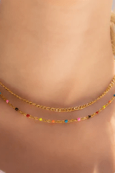 Multi Confetti Necklace - Golden Hour BoutiqueNecklaces