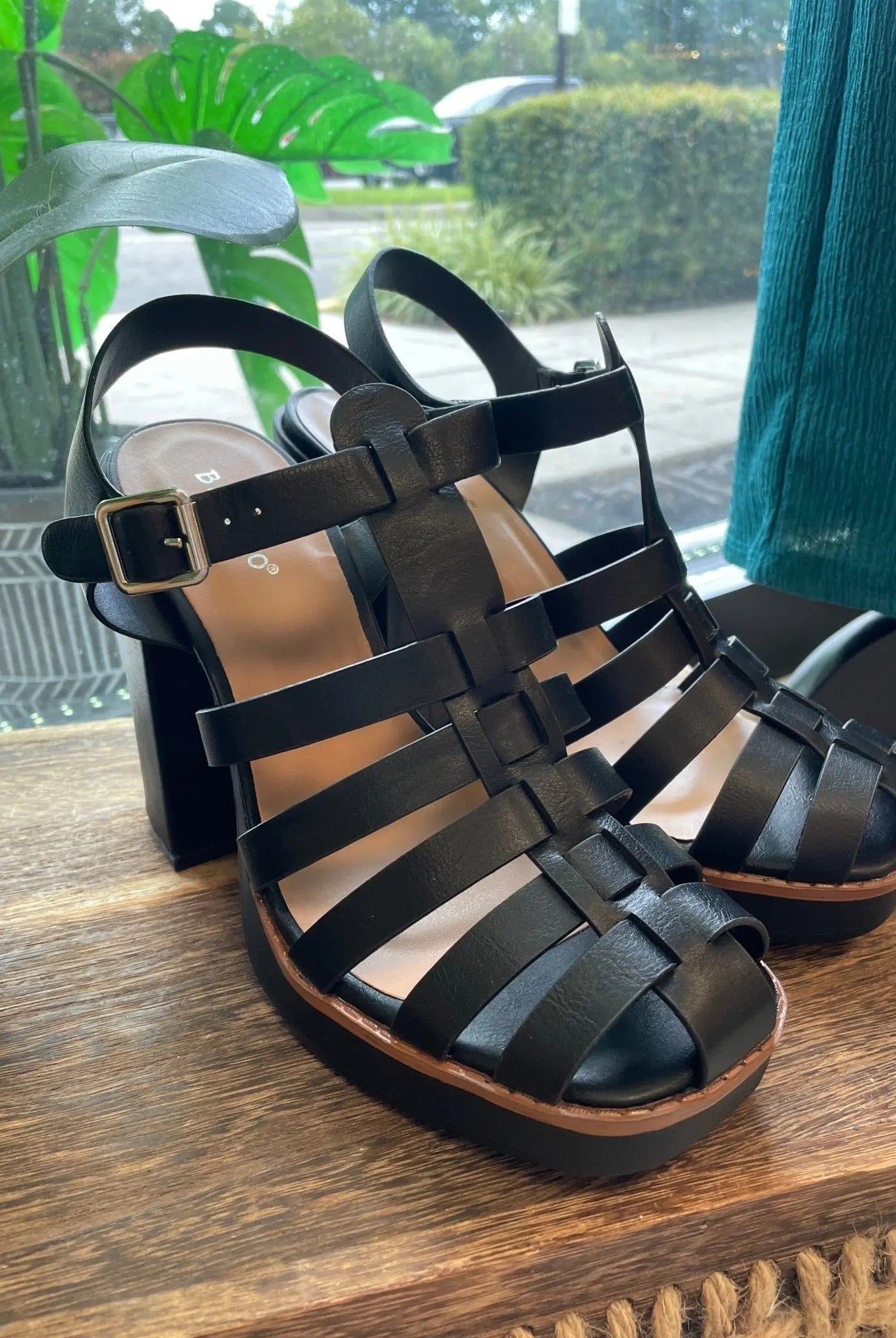 Next Step Strap Chunky Heels - Golden Hour BoutiqueHeels