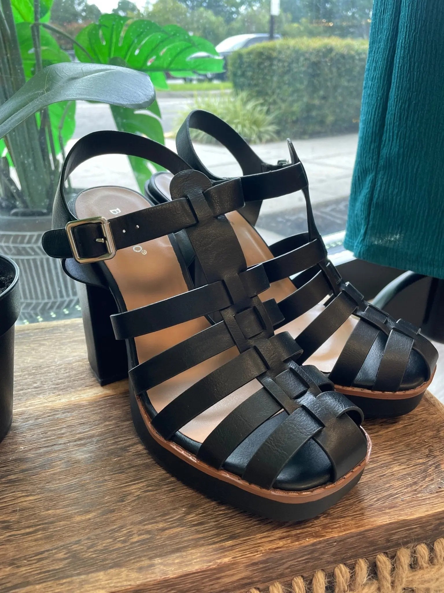 Next Step Strap Chunky Heels - Golden Hour BoutiqueHeels