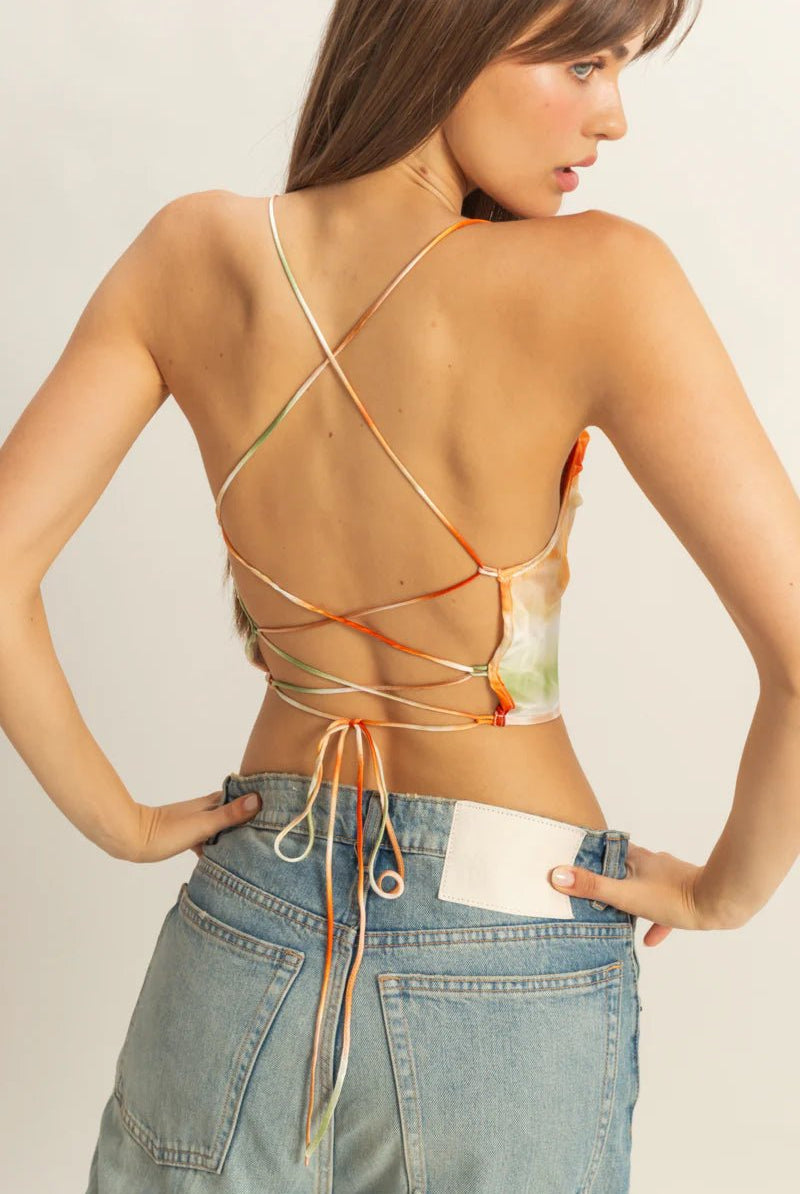 Painted Mirage Top - Golden Hour BoutiqueCrop Tops