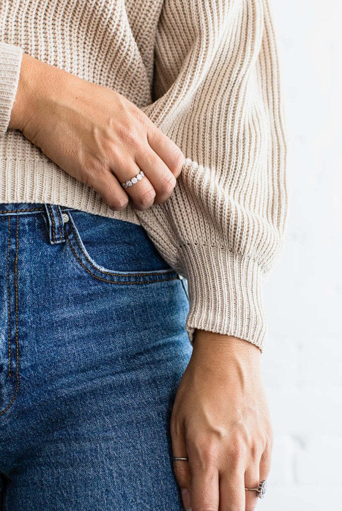 Quiet Confidence Mock Neck Sweater - Golden Hour BoutiqueSweater