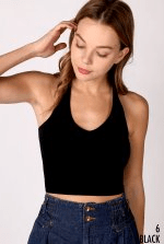 Ribbed Daydream Halter Top - Golden Hour BoutiqueCrop Tops