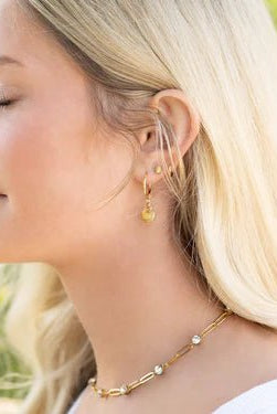 Shoreline Shell Huggie Earrings - Golden Hour BoutiqueEarrings