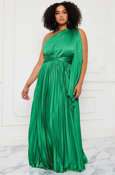 Silent Luxury Satin One Shoulder Maxi Dress - Golden Hour Boutiquemaxi dresses