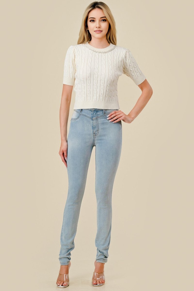 Soft Spoken Knit Sweater - Golden Hour BoutiqueSweater