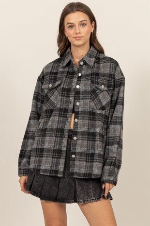Streetline Plaid Shacket - Golden Hour BoutiqueJackets