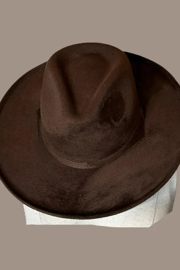 Suede Rolled Up Rancher Hat - Golden Hour BoutiqueHats
