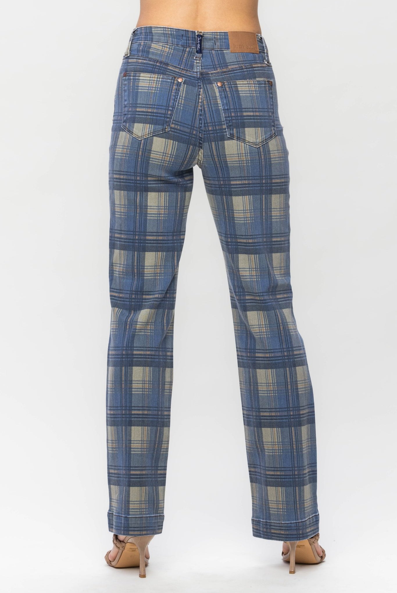 Sunday Stroll Plaid Jeans - Golden Hour BoutiqueJeans