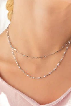 White Confetti Necklace - Golden Hour BoutiqueNecklaces