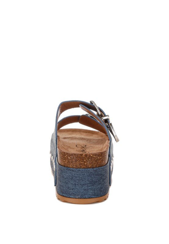 Zaphod Faux Leather Flatform Slip Ons - Golden Hour Boutique