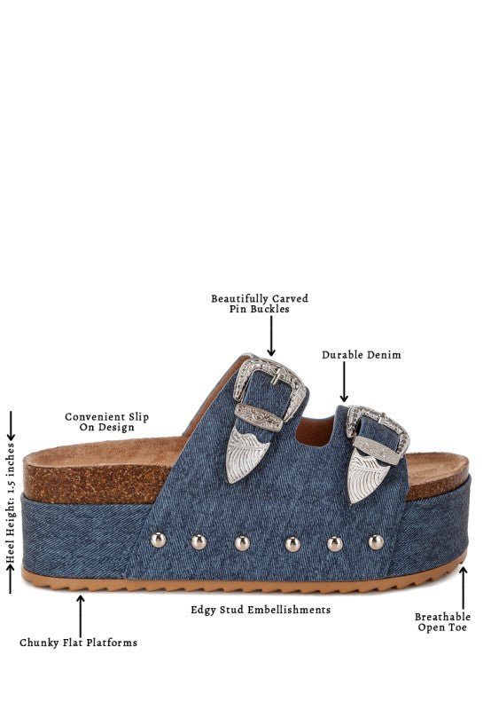 Zaphod Faux Leather Flatform Slip Ons - Golden Hour Boutique