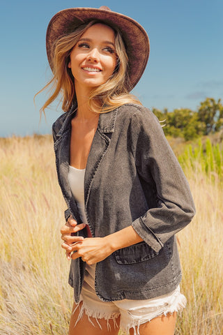 Mesmerized Denim Blazer Jacket