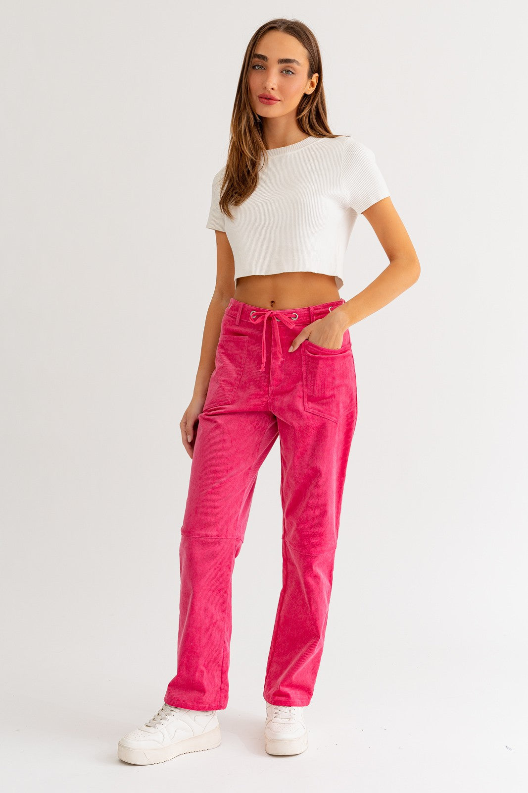 Cutie in Corduroy Straight Leg Pants