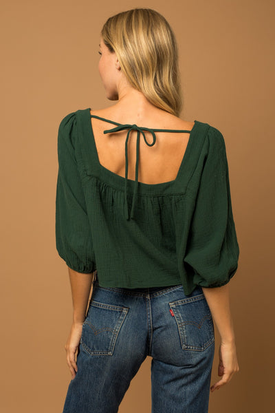 Like A Gem Back Tie Top
