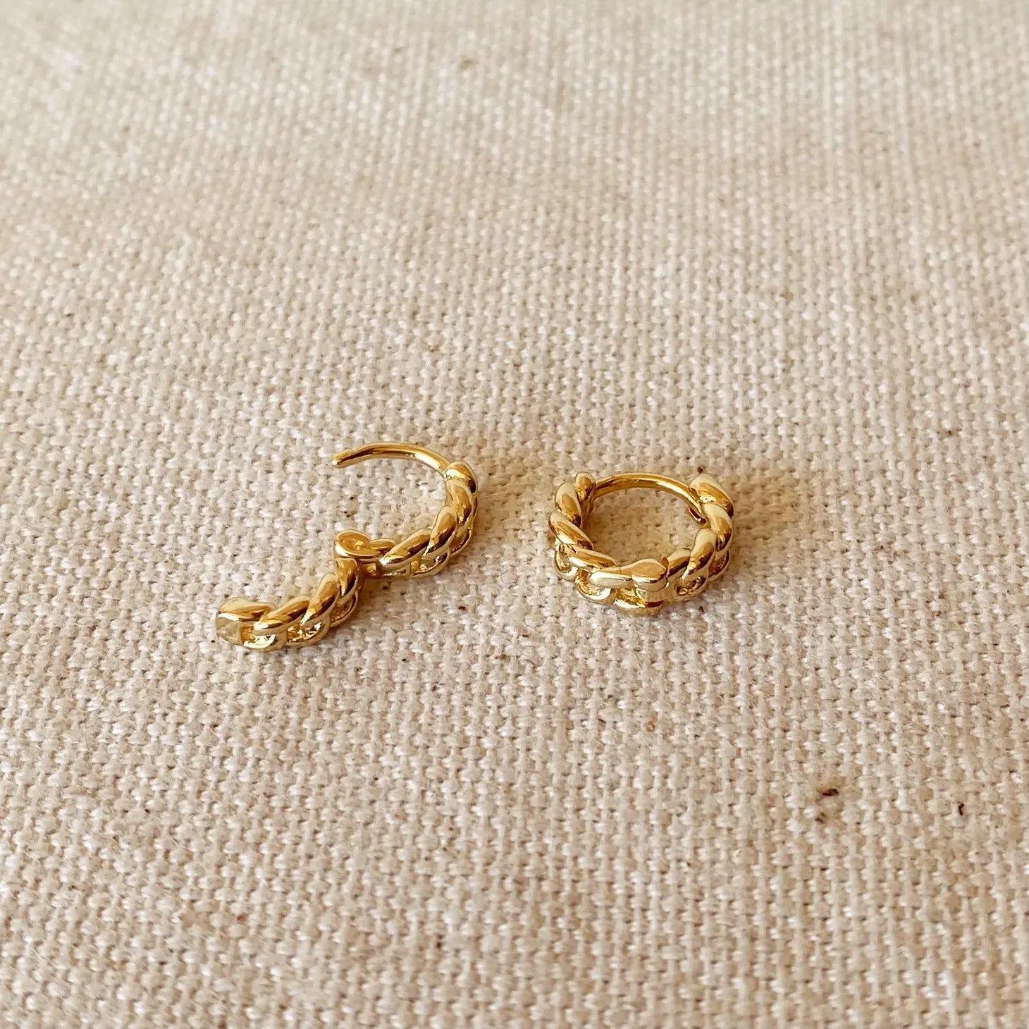 Mini Cuban Chain Clicker Earrings