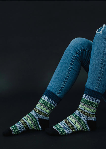Pattern Crew Socks