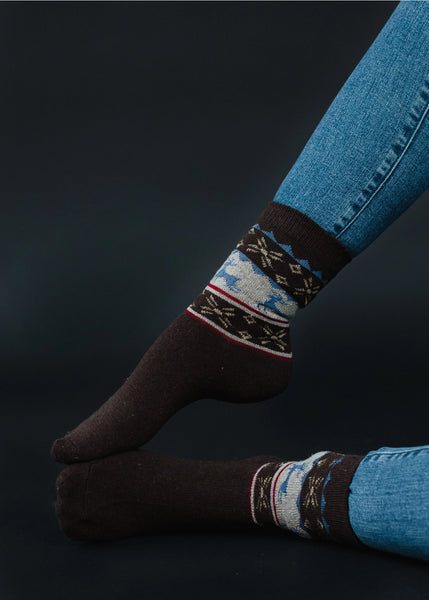 Pattern Crew Socks