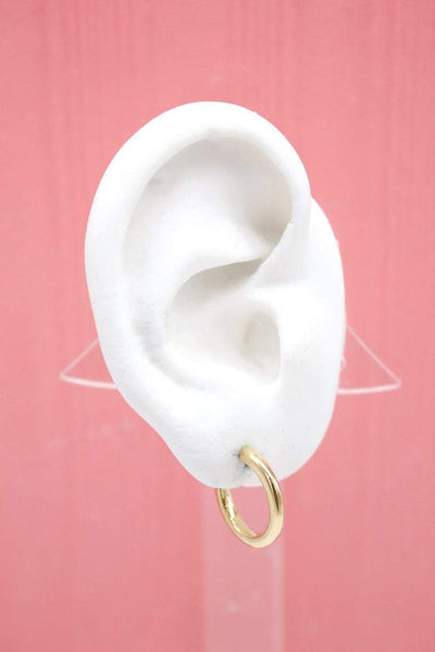 Small Gold Open Hoop Earrings