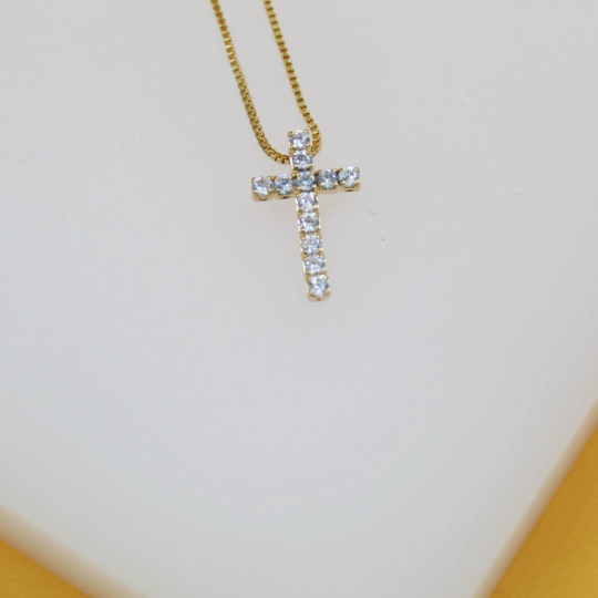 18K Gold Filled Cross Necklace