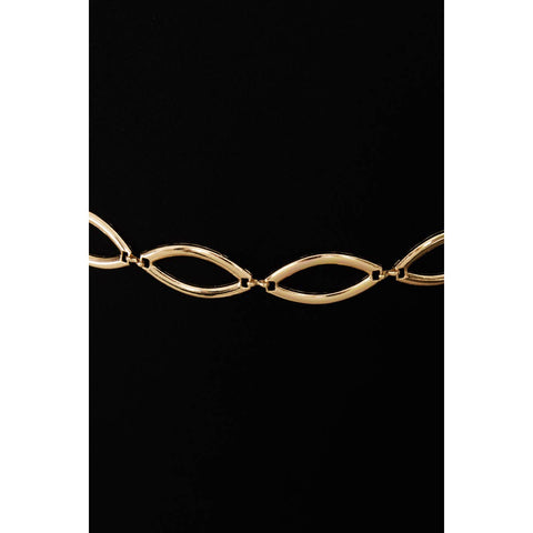 Gold Oval Link Chain Belt