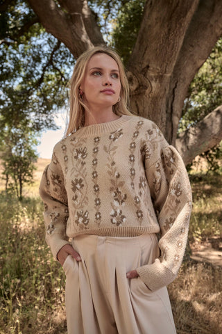 Cabin Fever Floral Sweater