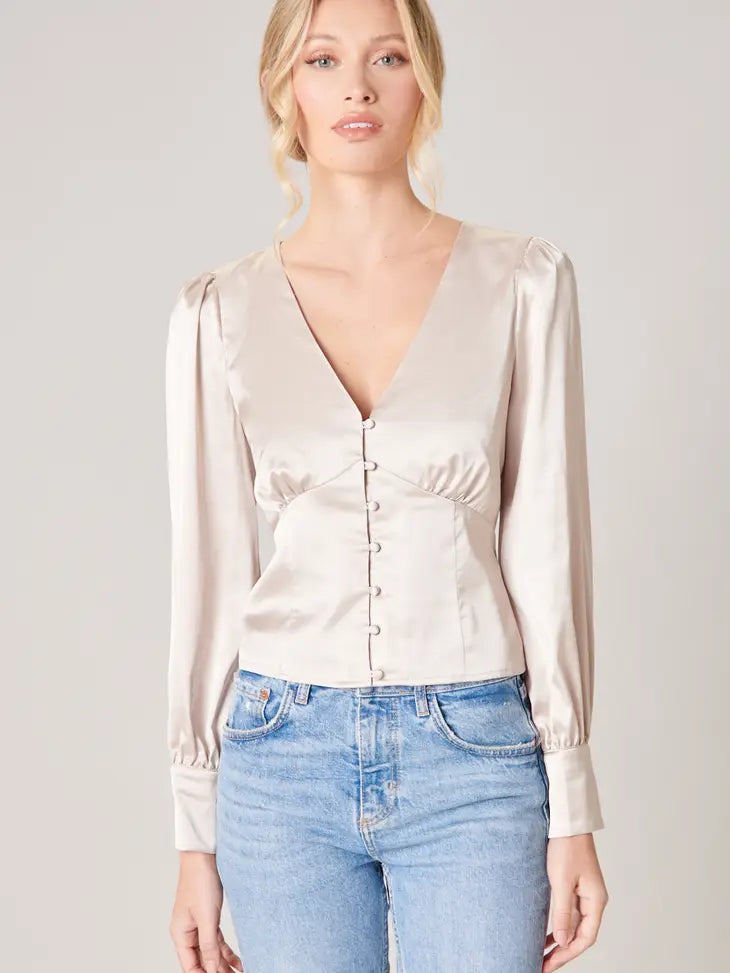 Denali Satin Blouse