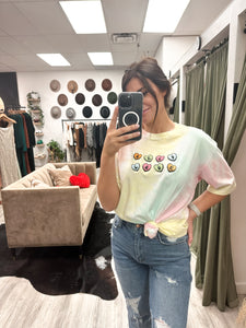 Self Love Candy Hearts Embroidered Graphic Tee