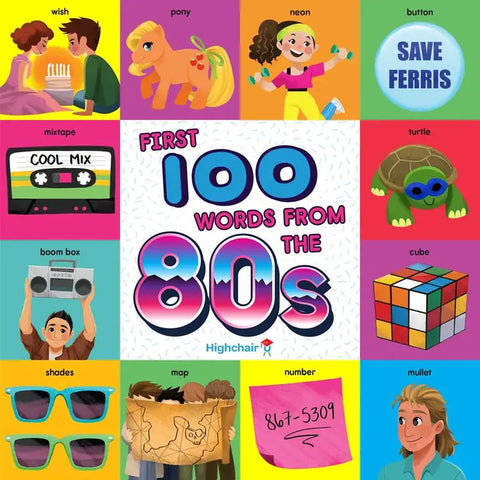 First 100 Words from the 1980s Book