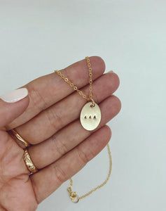 Angel Number Gold Filled Coin Necklace