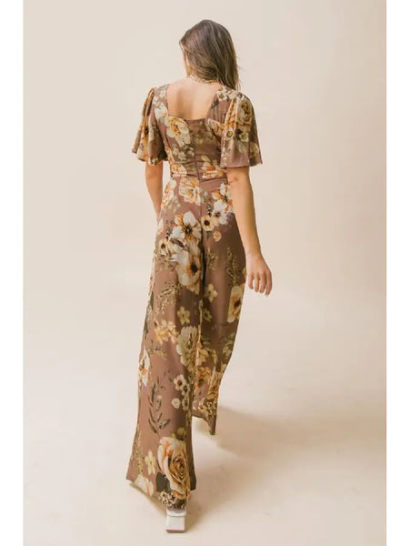 All In Floral Jumpsuit