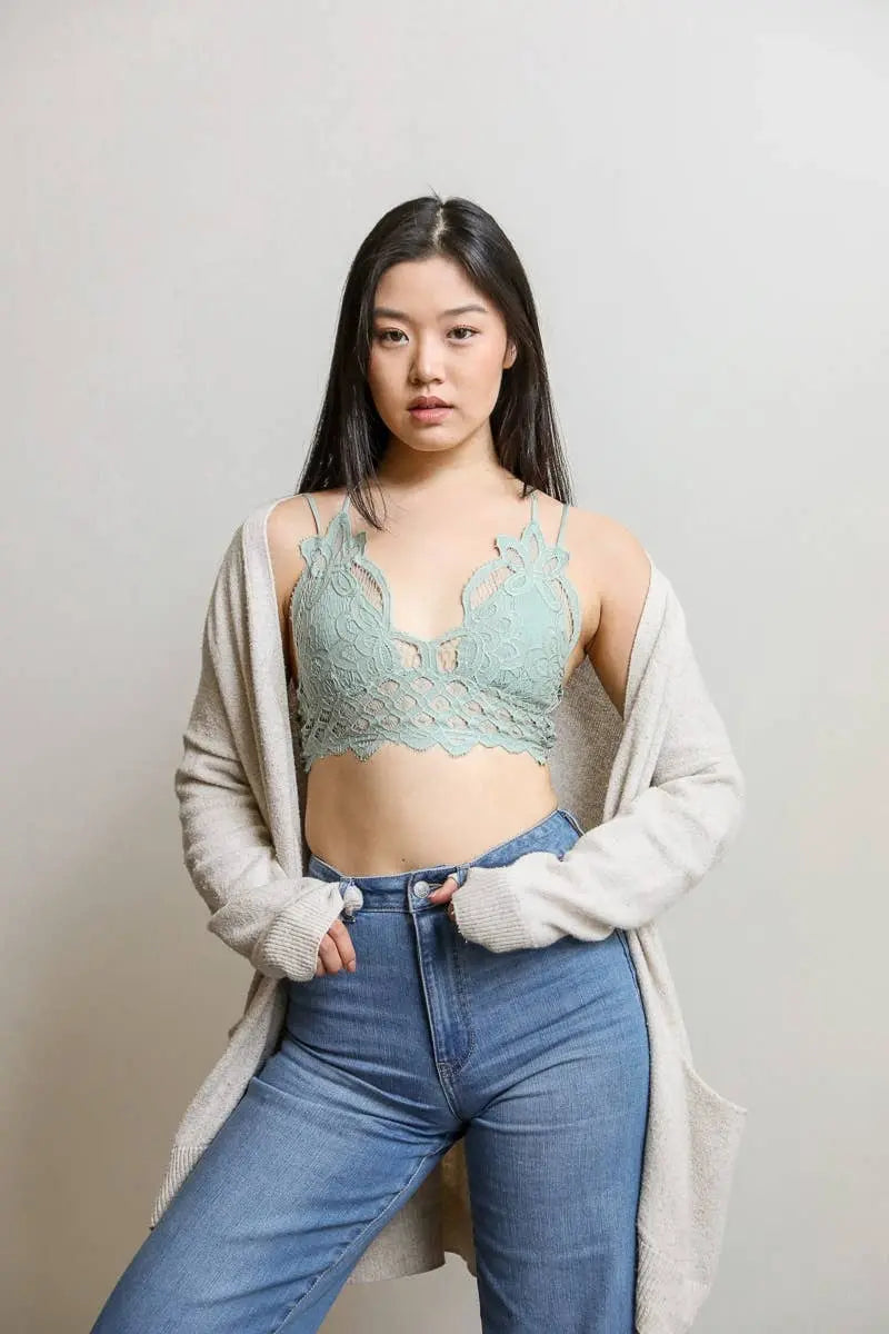 Cochet Lace Bralette - Golden Hour BoutiqueBralettes