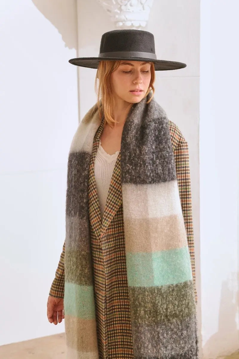 Colorful Plaid Long Scarf - Golden Hour BoutiqueAccessories