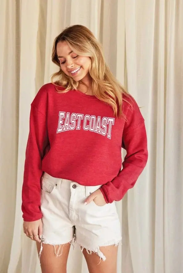 East Coast Fleece Sweatshirt - Cozy Unisex Crewneck – Golden