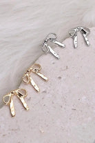 Hammered Bow Stud Earrings - Golden Hour BoutiqueEarrings