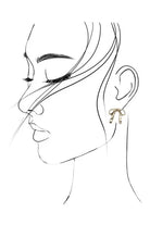 Hammered Bow Stud Earrings - Golden Hour BoutiqueEarrings