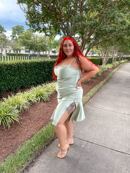 Ready to Arrive Satin Dress