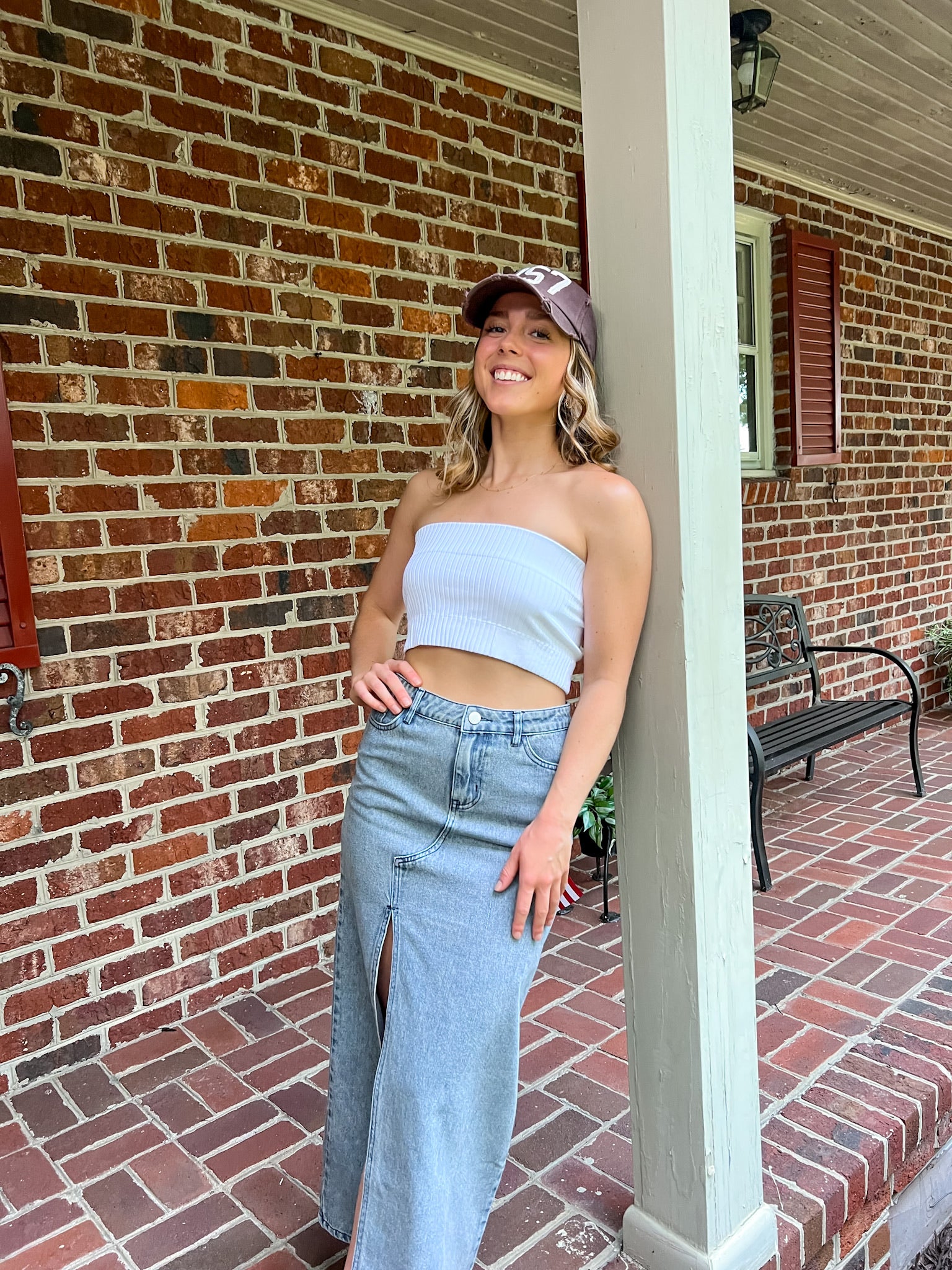 Lazy Afternoon Ribbed Bandeau