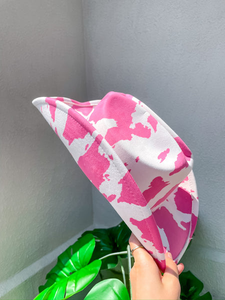 Cow Print Cowboy Hat