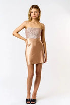 Luxe Only Satin Mini Dress - Golden Hour BoutiqueMini Dresses