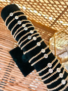 Pearl Initial Gold Bead Bracelet - Golden Hour Boutique