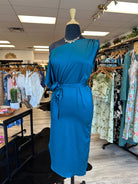 Satin Seas Midi Dress 