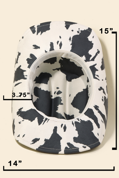 Cow Print Cowboy Hat