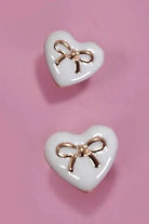 Sweetheart Bow Stud Earrings - Golden Hour BoutiqueEarrings