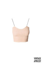 Vintage Ribbed Crop Tank - Golden Hour BoutiqueBralettes