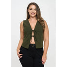 Wrap Me Up Tie Vest Top - Golden Hour BoutiqueTops
