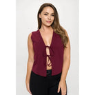 Wrap Me Up Tie Vest Top - Golden Hour BoutiqueTops