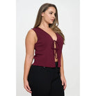 Wrap Me Up Tie Vest Top - Golden Hour BoutiqueTops